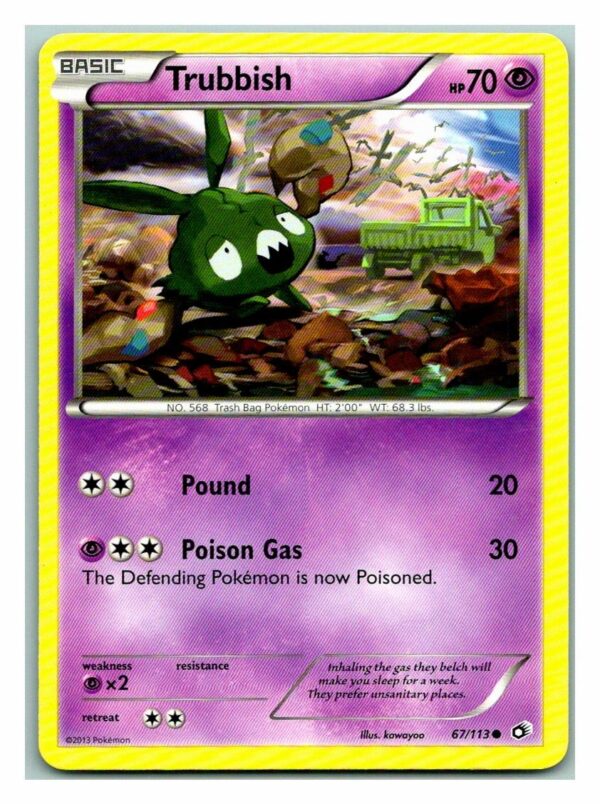 Trubbish 67/113 Legendary Treasures (Common) (Exc Condition)