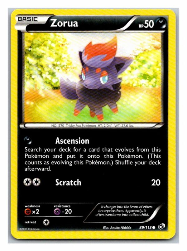 Zorua 89/113 Legendary Treasures (Common) (LP Condition)