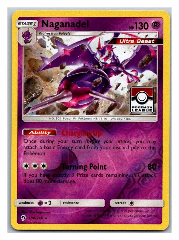Naganadel 108/214 Pokemon League Promo Lost Thunder (Exc Condition)