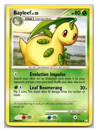 Bayleaf 41/123 Mysterious Treasures (Uncommon) (P Condition)