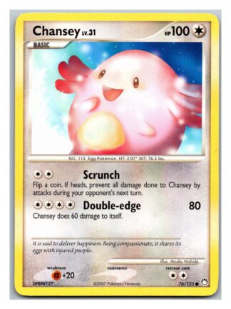 Chansey 76/123 Mysterious Treasures (Common) (Exc Condition)