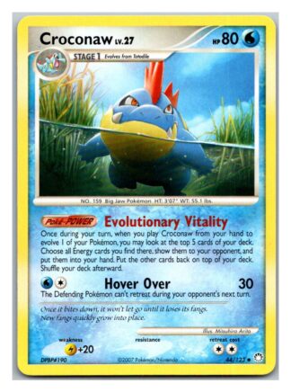 Croconaw 44/123 Mysterious Treasures (Uncommon) (Exc Condition)