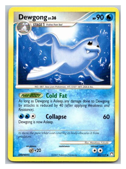 Dewgong 45/123 Mysterious Treasures (Uncommon) (P Condition)