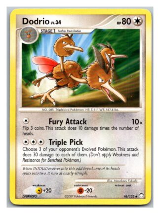 Dodrio 46/123 Mysterious Treasures (Uncommon) (Exc Condition)