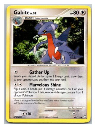 Gabite 48/123 Mysterious Treasures (Uncommon) (Exc Condition)