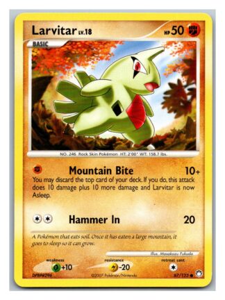 Larvitar 87/123 Mysterious Treasures (Common) (Exc Condition)