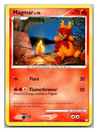 Magmar 54/123 Mysterious Treasures (Uncommon) (LP Condition)