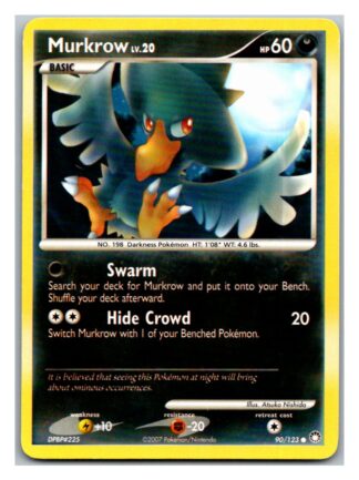 Murkrow 90/123 Mysterious Treasures (Common) (P Condition)