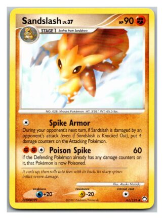 Sandslash 61/123 Mysterious Treasures (Uncommon) (LP Condition)