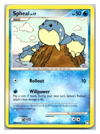 Spheal 102/123 Mysterious Treasures (Common) (P Condition)