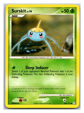 Surskit 104/123 Mysterious Treasures (Common) (P Condition)