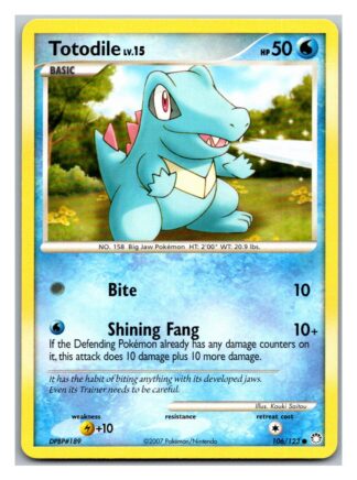 Totodile 106/123 Mysterious Treasures (Common) (P Condition)