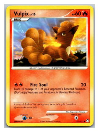 Vulpix 107/123 Mysterious Treasures (Common) (LP Condition)