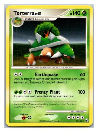 Torterra  30/100 Majestic Dawn (Rare) (Exc Condition)