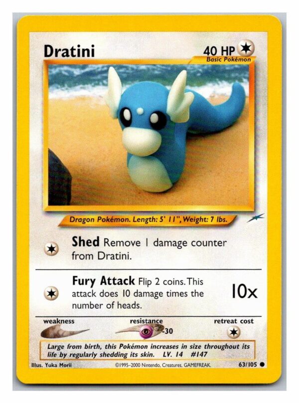 Dratini 63/105 Neo Destiny (Common) (Unlimited Played Condition)