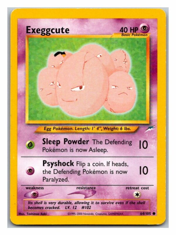 Exeggcute 64/105 Neo Destiny (Common) (Unlimited Played Condition)