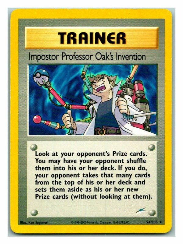 Impostor Professor Oak's Invention 94/105 Neo Destiny (Rare) (Unlimited Excellent Condition)
