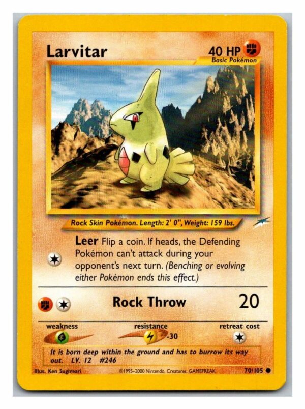 Larvitar 70/105 Neo Destiny (Common) (Unlimited Excellent Condition)
