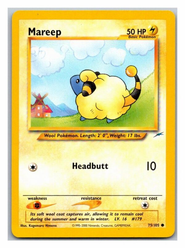 Mareep 75/105 Neo Destiny (Common) (Unlimited Played Condition)
