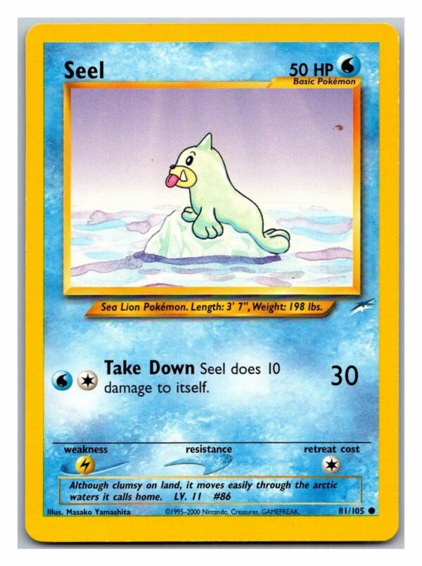 Seel 81/105 Neo Destiny (Common) (Unlimited Lightly Played Condition)