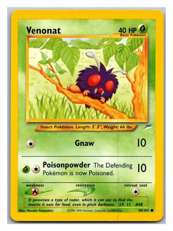 Venonat 90/105 Neo Destiny (Common) (Unlimited Lightly Played Condition)