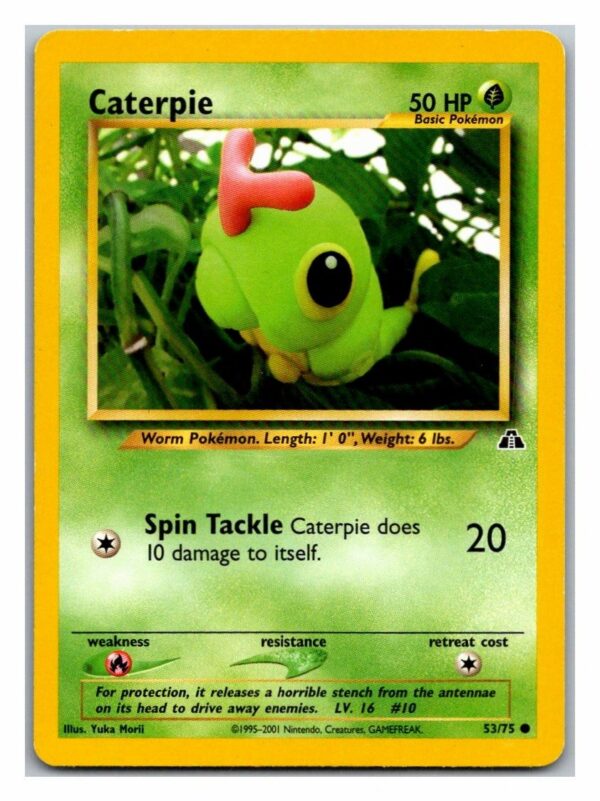 Caterpie 53/75 Neo Discovery (Common) (Unlimited Lightly Played Condition)