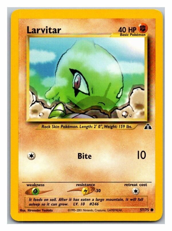 Larvitar 57/75 Neo Discovery (Common) (Unlimited Excellent Condition)