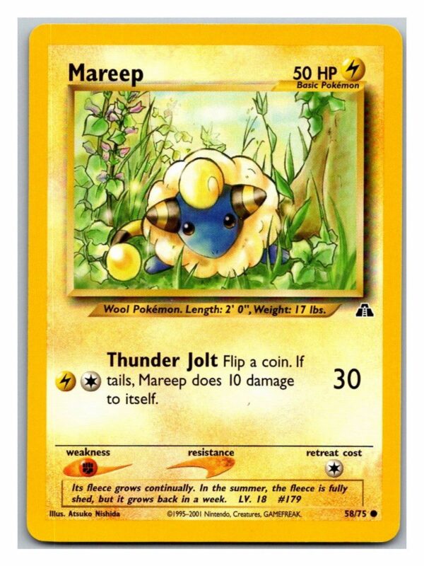 Mareep 58/75 Neo Discovery (Common) (Unlimited Played Condition)