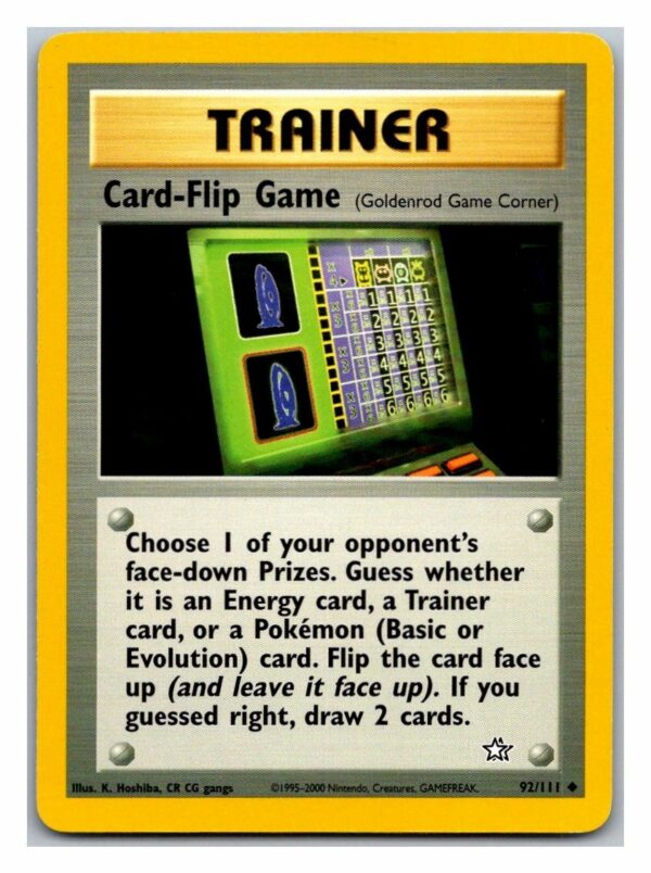 Card-Flip Game 92/111 Neo Genesis (Unlimited Lightly Played Condition)