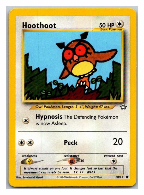 Hoothoot 60/111 Neo Genesis (Common) (Unlimited LP Condition)