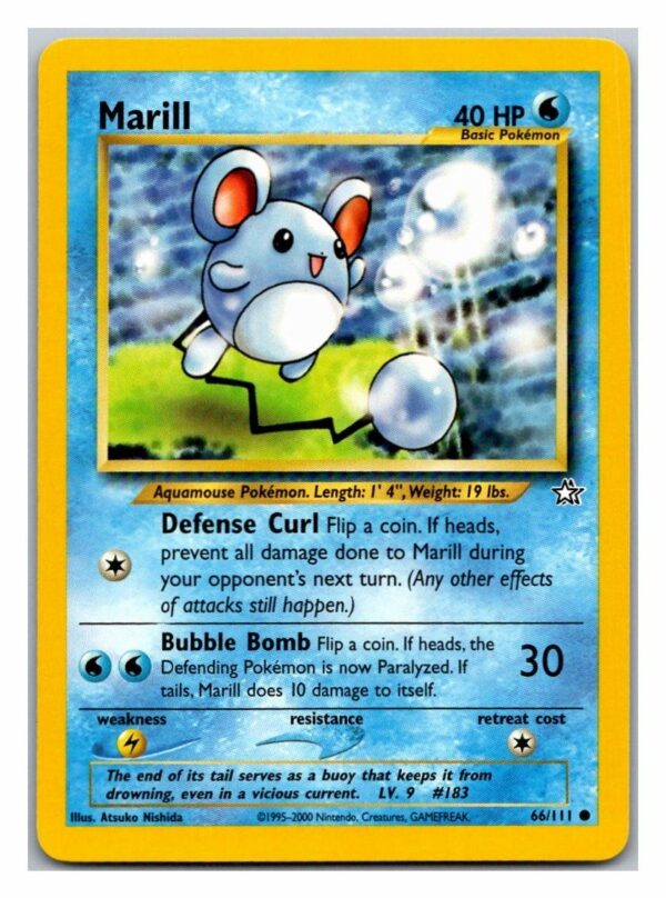 Marill 66/111 Neo Genesis (Common) (Unlimited Played Condition)