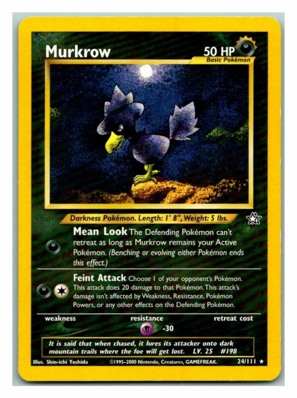 Murkrow 24/111 Neo Genesis (Rare) (Unlimited Played Condition)