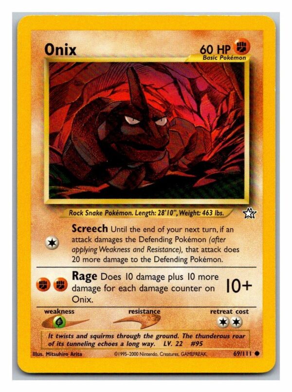 Onix 69/111 Neo Genesis (Common) (Unlimited Played Condition)