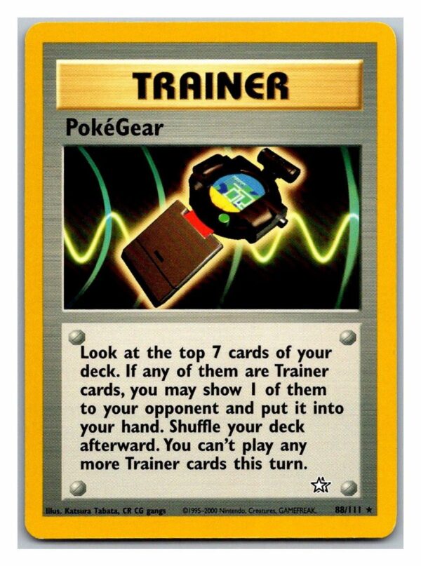 PokeGear 88/111 Neo Genesis (Rare) (Unlimited Lightly Played Condition)