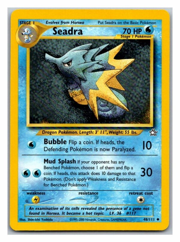 Seadra 48/111 Neo Genesis (Uncommon) (Unlimited Lightly Played Condition)