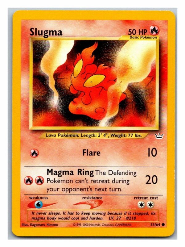 Slugma 53/64 Neo Revelation (Common) (Unlimited Played Condition)