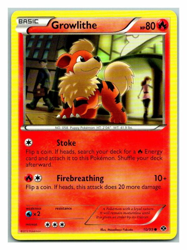 Growlithe 10/99 Next Destinies (Common) (LP Condition)
