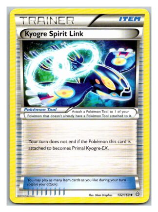 Kyogre Spirit Link 132/160 Primal Clash (LP Condition) (Uncommon)