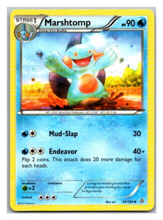 Marshtomp 34/160 Primal Clash (Uncommon) (Exc Condition)