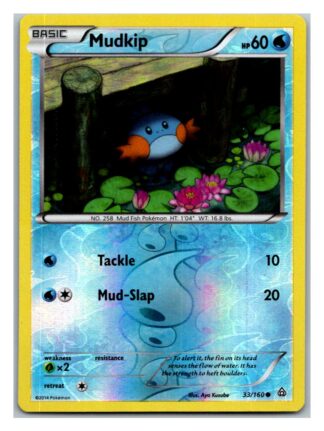 Mudkip 33/160 Primal Clash (Reverse Holo) (Exc Condition)