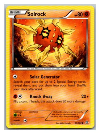 Solrock 83/160 Primal Clash (Common) (Exc Condition)