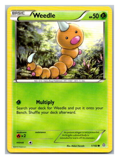 Weedle 1/160 Primal Clash (Common) (LP Condition)