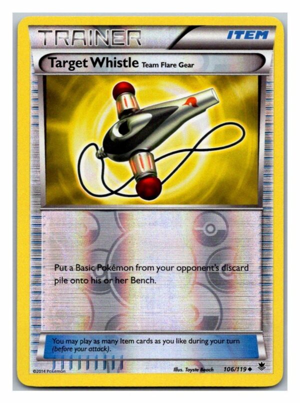 Target Whistle 106/119 Phantom Forces (Reverse Holo) (Exc Condition)