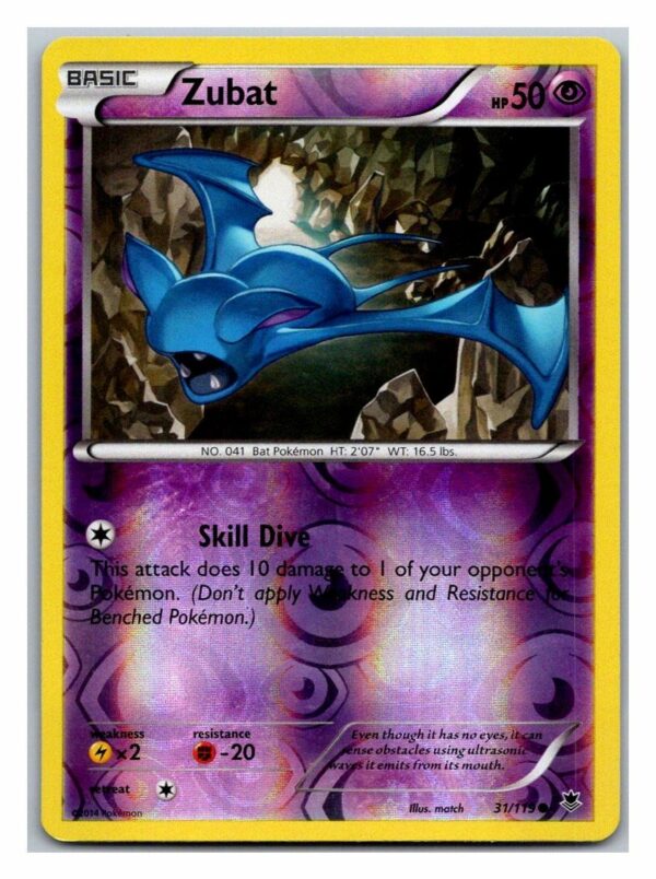 Zubat 31/119 Phantom Forces (Reverse Holo) (LP Condition)