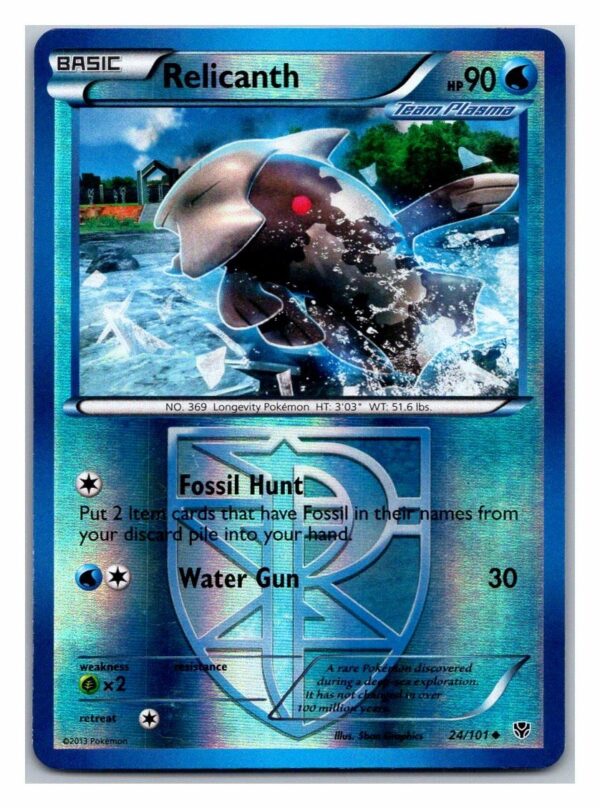 Relicanth 24/101 Plasma Blast (Exc Condition) (Uncommon)
