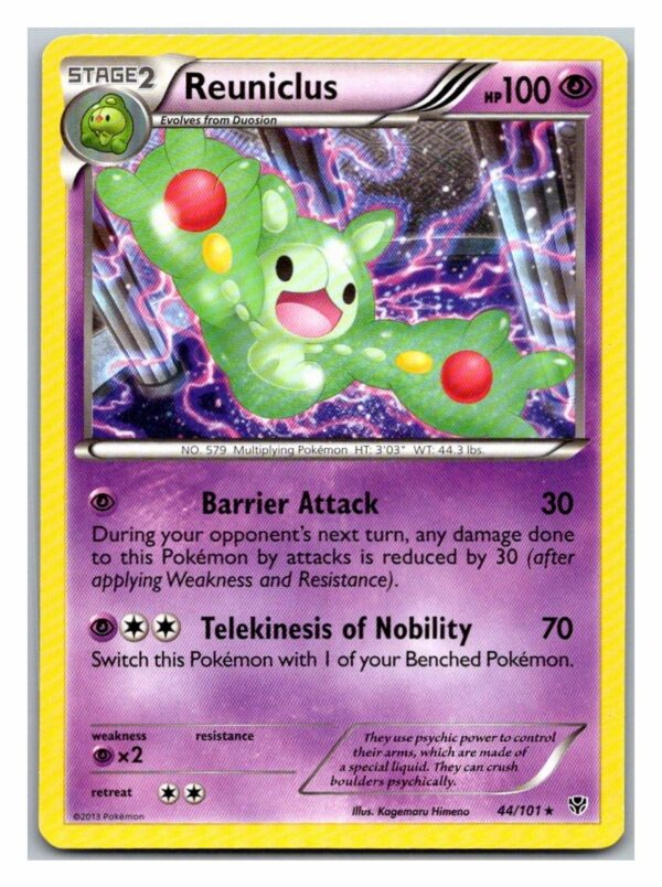 Reuniclus 44/101 Plasma Blast (Rare) (Exc Condition)