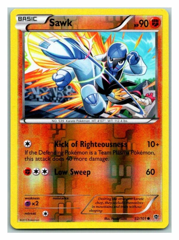 Sawk 52/101 Plasma Blast (Exc Condition) (Reverse Holo)