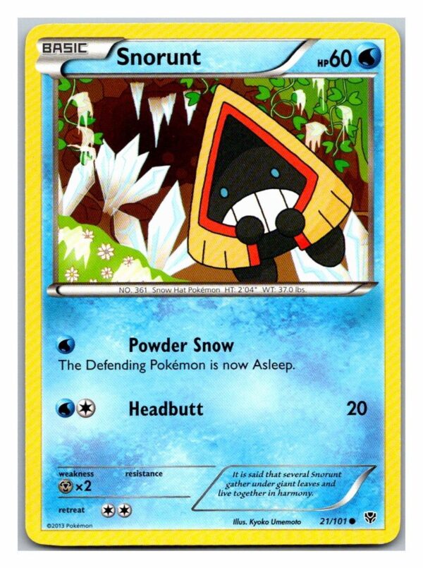 Snorunt 21/101 Plasma Blast (Exc Condition) (Common)