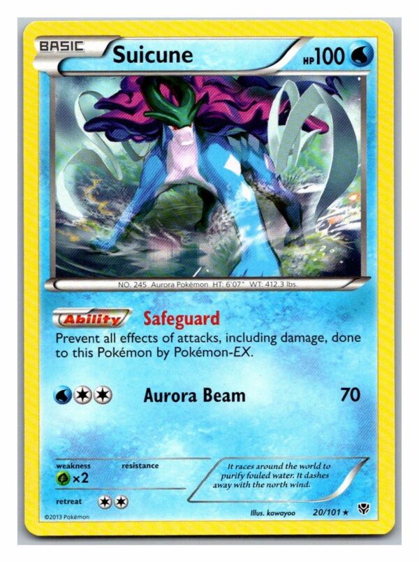 Suicune 20/101 Plasma Blast (Exc Condition) (Rare)