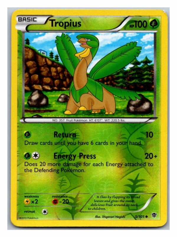 Tropius 5/101 Plasma Blast (Exc Condition) (Reverse Holo)